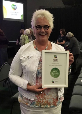 Jann with the 2018 Trust Power Community Award